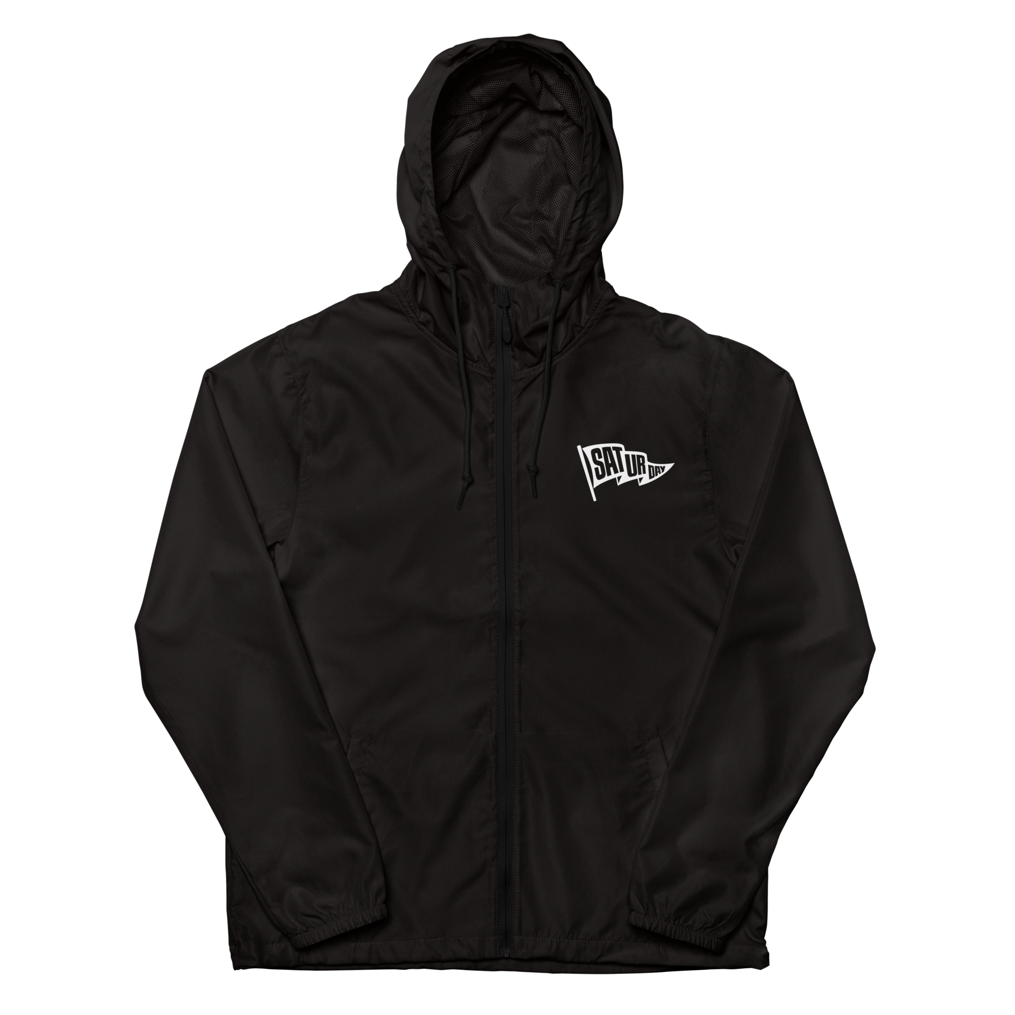 Pin Flag Zip-Up Windbreaker