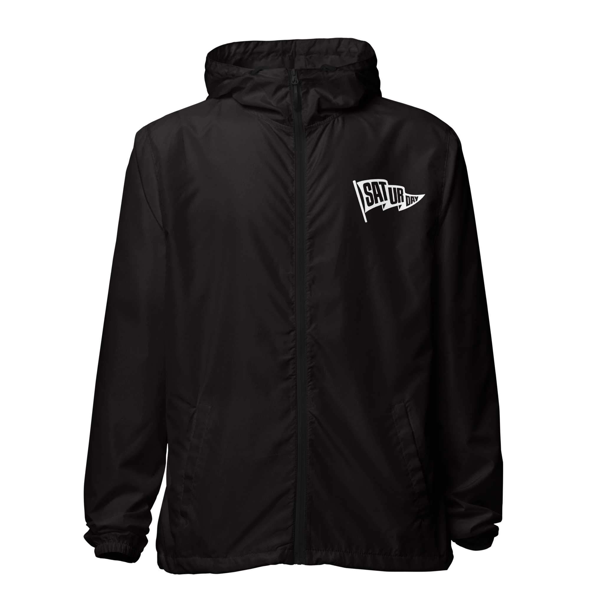 Pin Flag Zip-Up Windbreaker