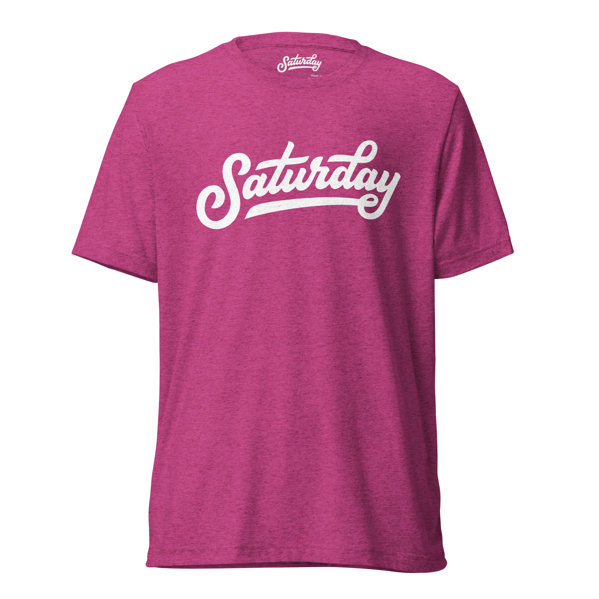 Saturday Pink Tri-Blend Tee