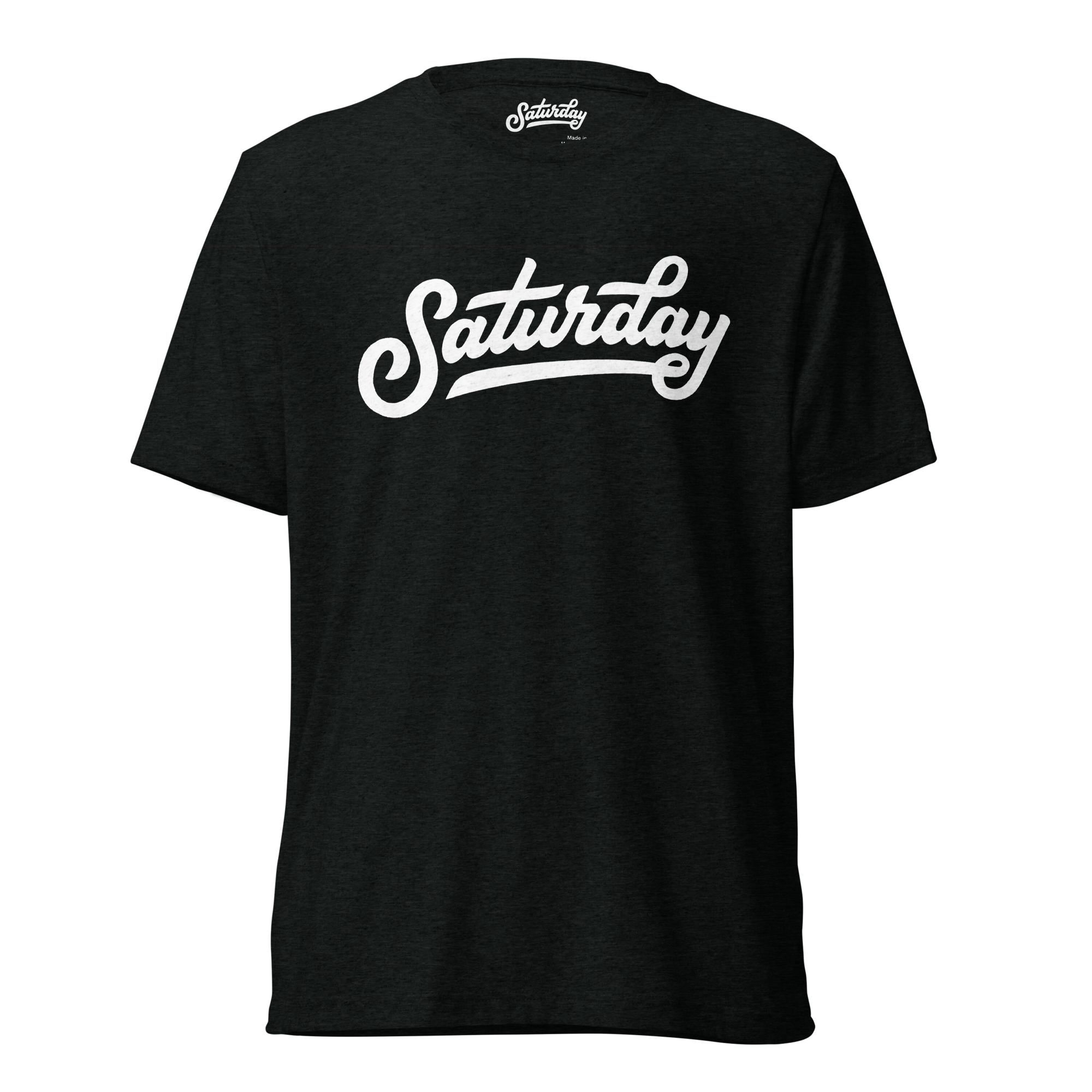Saturday Black Tri-Blend Tee
