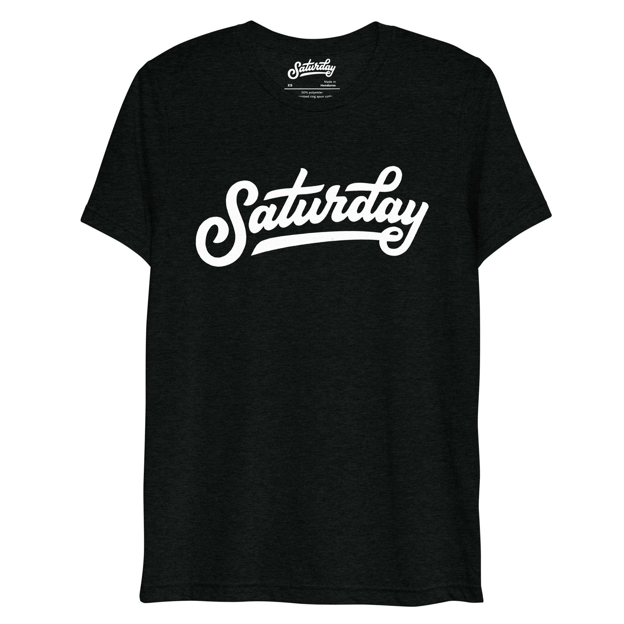 Saturday Black Tri-Blend Tee