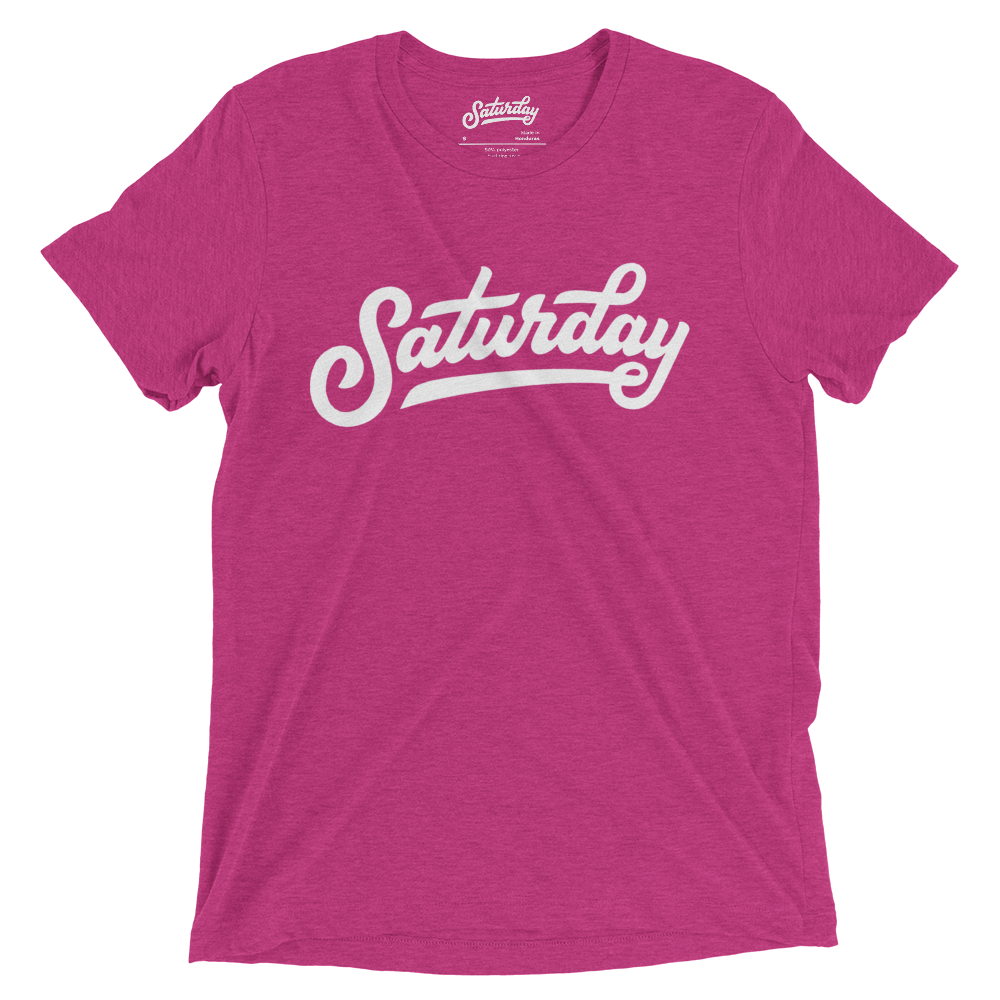 Saturday Pink Tri-Blend Tee